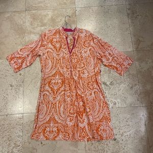 Shiraleah cotton tunic, ¾ sleeves, size L.